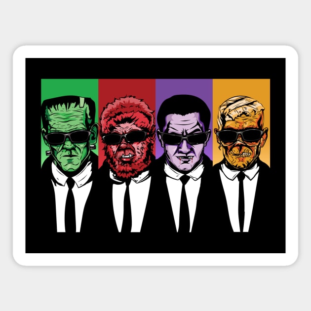 Reservoir Monsters Magnet by amodesigns